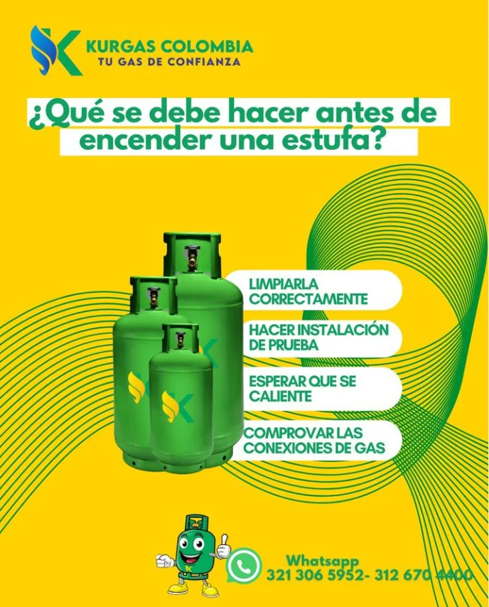 Antes de encender la estufa
